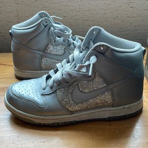 Nike sparkle high tops size 9 woman’s
